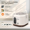 Retro Style Digital Rice Cooker | Multi-Function Smart Mini Rice Cooker for Rice, Soup, Porridge & More