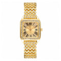 Luxury Square Crystal Quartz Watch – Roman Numeral Bracelet Watch for Men & Women | Elegant Wedding & Party Gift